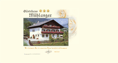 Desktop Screenshot of haus-muehlanger.com